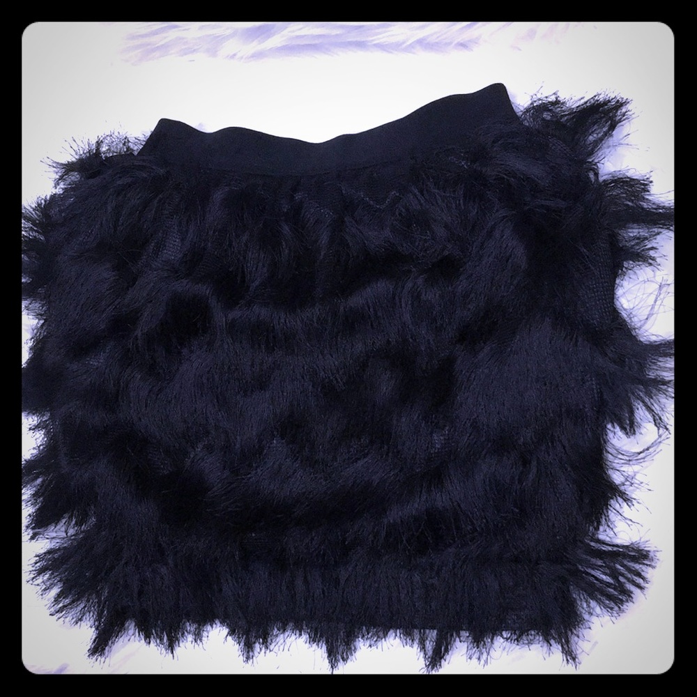 Banana Republic black Frill Skirt